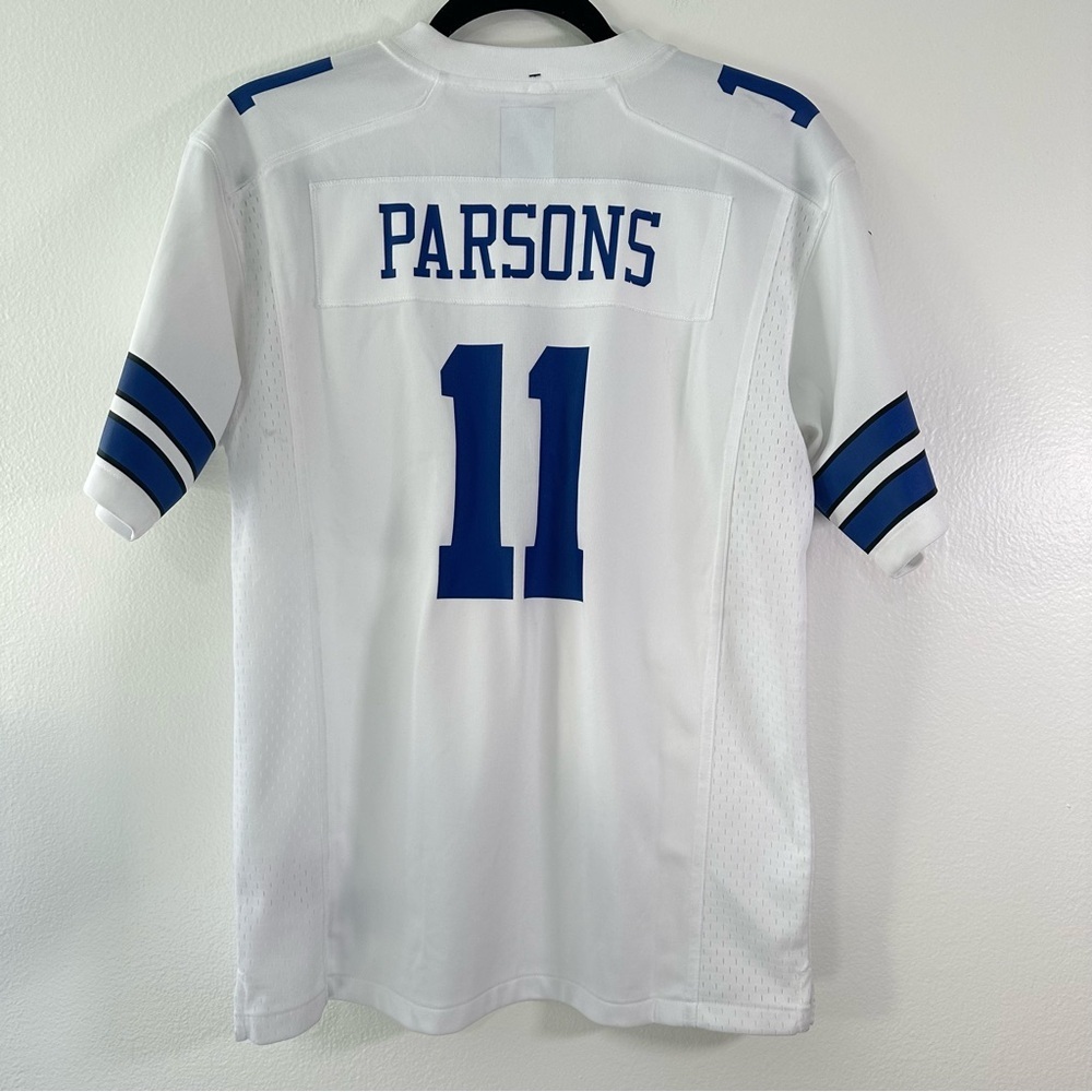 NWT Nike Dallas Cowboys Micah Parsons #11 White Game Jersey Youth Size Large - Picture 7 of 8
